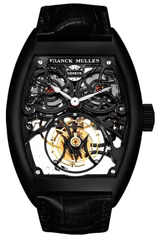FRANCK MULLER 8889 T G SQT BR NR Cintree Curvex Giga Tourbillon Black Replica Watch